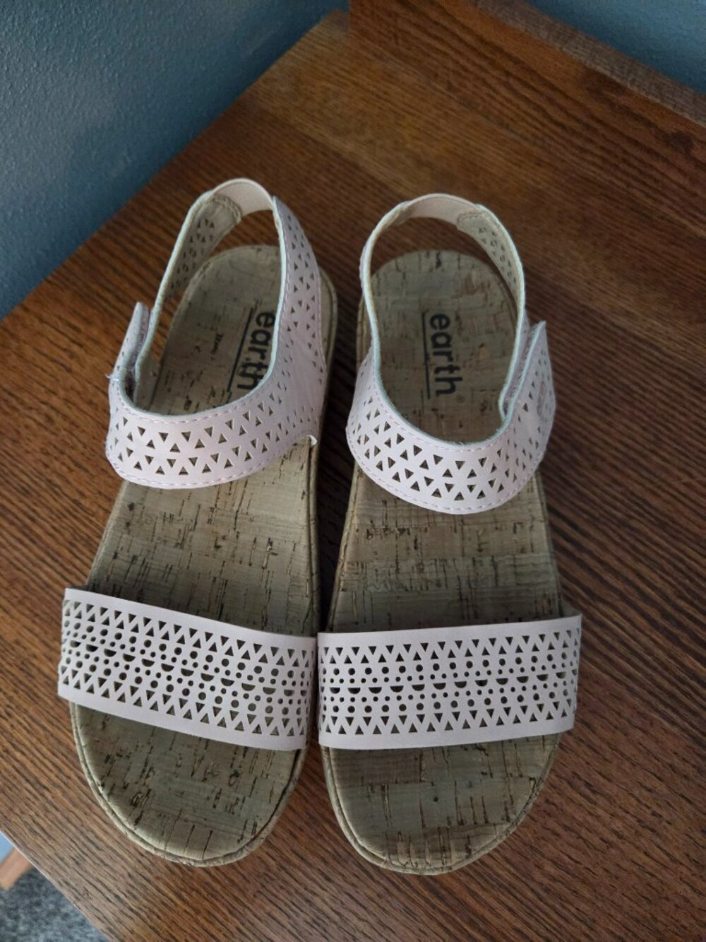 Earth Slata Pink Casual Cork Sandals size 7.5 - Picture 5 of 7